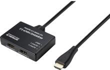 SpeaKa Professional SP-9443508 1x2 Port HDMI-Splitter HDMI-fähig unidirektional schwarz