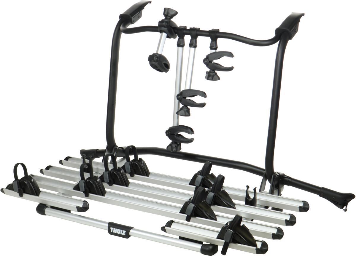Defekt Bastler Thule WanderWay Heckfahrradträger-Set für VW T6 4 Fahrräder schwarz/silber