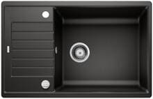 Blanco Zia XL 6 S Compact Granitspüle Einbau-Küchenspüle mit Ablauffernbedienung reversibel schwarz