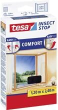 Tesa Comfort 55918-21 Fliegengitter Fenster-Netz Mückenschutz Insect Stop 40x120cm anthrazit 