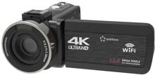 Renkforce RF-5798910 3" digital Camcorder Kamera Sensor CMOS 13MP 4K schwarz