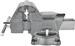 Toolcraft TO-5342457 Schraubstockfuß Schraub Zwinge Klemme 125mm Beckenbreite 150mm Spannweite silber