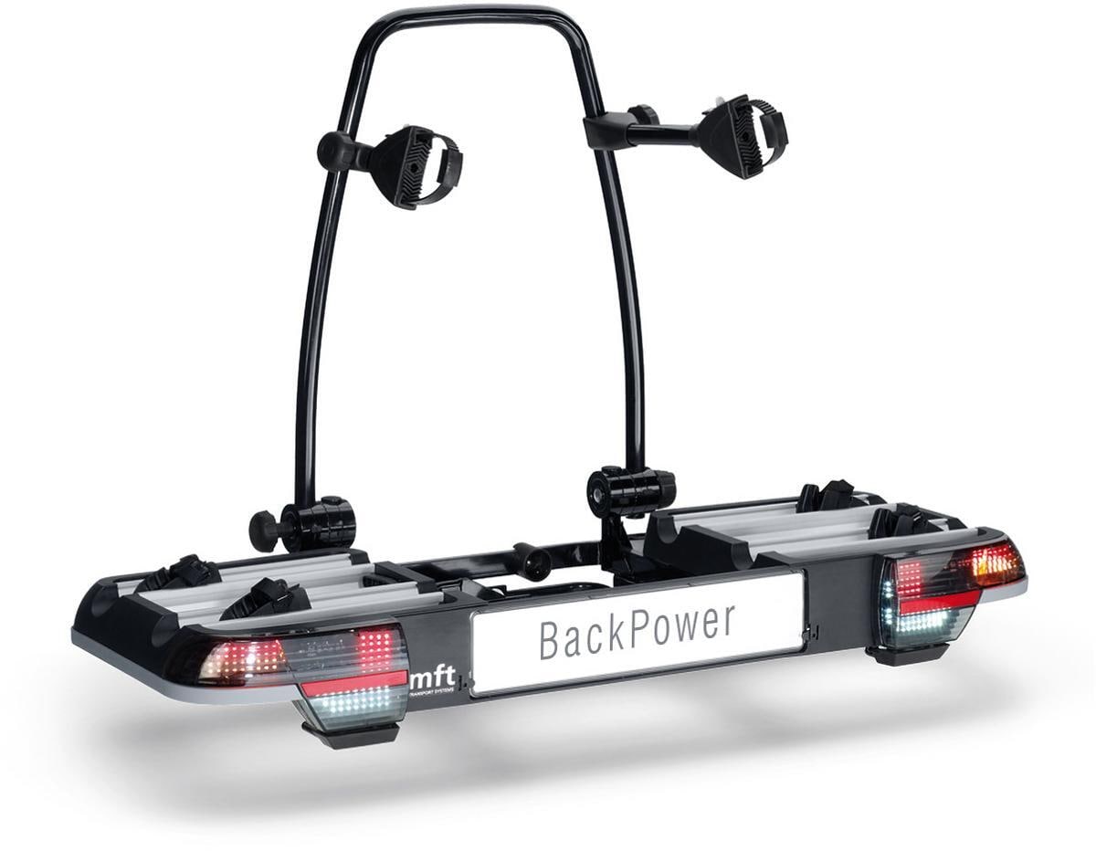 MFT BackPower Fahrradträger für BackCarrier 4 Fahrräder 2 E-Bikes Zuladung 66kg Camping Wohnwagen