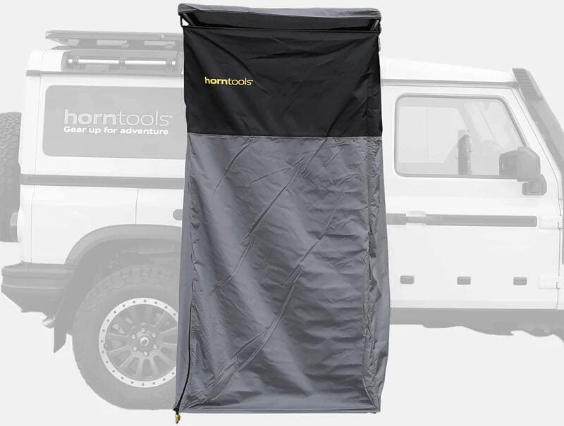 Horntools Duschzelt Duschkabine Campingdusche Umkleide mit LED 100x100cm