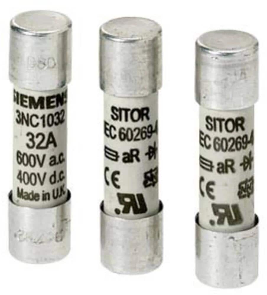 10 Stück Siemens 3NC22320MK Zylindersicherungseinsatz 32A 690V