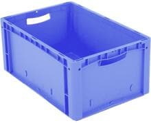 Bito 1658362 Ergonomic Stapelbehälter Aufbewahrungsbox lebensmittelgeeignet 55 Liter 600x400x270mm blau