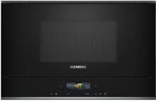 Siemens BF722R1B1 iQ700 Einbau-Mikrowelle 21 Liter 59,4cm breit 900W TFT Touchdisplay 5 Leistungsstufen Quick Start schwarz