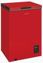 Exquisit GT100-050E Stand-Gefriertruhe 54,5cm breit 99 Liter LED-Beleuchtung rot