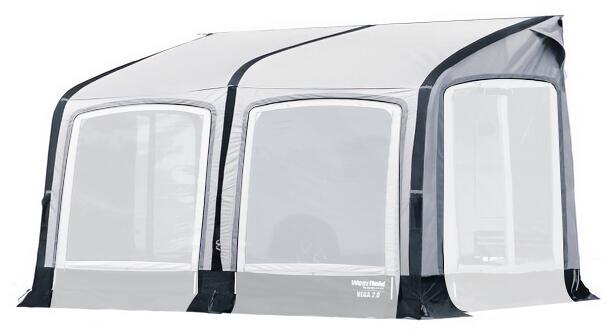 Westfield Vega 2.0 Teilzelt Luftvorzelt Zelthaut ohne Zubehör Gestänge Gr. 375 230-255cm Camping Reisemobil grau