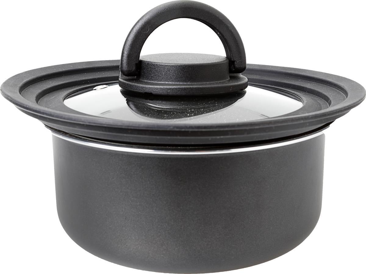 Brunner Pirate NG 7+1 Kochtopfset Camping-Topfset Pfanne Kochgeschirr Outdoor Wohnwagen anthrazit