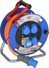 25 Meter Brennenstuhl Garant IP44 Camping-Kabeltrommel Verlängerungskabel H07RN-F 3G2,5 1xCEE230V/16A blau orange