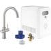 Grohe Blue Professional StarterKit C-Auslauf Einhebelmischer Küchenarmatur Trinkwasser Bluetooth WIFI supersteel