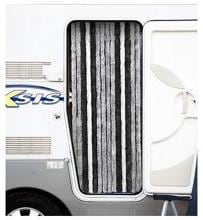 Arisol Chenille Flauschvorhang Insektenschutz Türvorhang Caravan Reisemobil grau weiß
