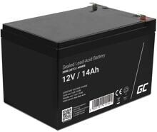Green Cell AGM08 Bleiakku Batterie Blei-Vlies AGM 12V 14Ah für Zyklenbetrieb schwarz
