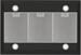 Respekta Cara CH44199GISS-20 Inselhaube Dunstabzugshaube 89,5cm breit TouchControl 9 Leistungsstufen LED schwarz matt