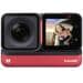 Insta360 ONE RS Action Cam Action-Kamera 48MP 4K Dual-Kamera WLAN Zeitraffer Webcam wasserfest schwarz rot