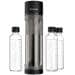 My Sodapop Sharon Up Wassersprudler Trinkwassersprudler Glasflasche Glaskaraffe CO2-Zylinder schwarz silber matt