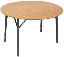 Bo-Camp Poundbury Campingtisch Falttisch Klapptisch Gartentisch Ø 90cm Bambus Wohnwagen Wohnmobil