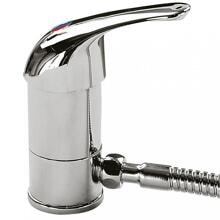 RK Reich Kama Auftisch-Mischer Einhebelmischer Wasserarmatur mit Schalter Camping Wohnwagen silber