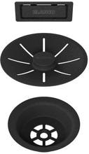Blanco 239975 Ablaufgarnitur Überlaufset für Küchenspüle Einzelbecken schwarz matt