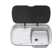 Thetford Argent Sink Edelstahl-Spüle Einbauspüle Spülbecken rechts 9,5 Liter Camping Wohnwagen Wohnmobil