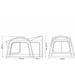 Outdoor Revolution Movelite T1 Bus-Vorzelt Luftzelt aufblasbar Anbauhöhe 180-255cm Camping graphit elfenbein