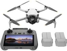DJI Mini 4 Pro Fly More Combo Drohne Quadrocopter DJI RC 2 Smart Controller RtF Kameraflug hellgrau