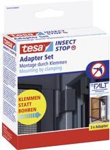 Tesa 55419-01-00 Falt Adapter-Set Türadapter für Fliegengitter Insektenschutz anthrazit