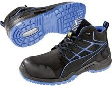 Puma Krypton Blue Mid 634200-46 ESD Sicherheitsstiefel Arbeitsschuh S3 Größe 46 schwarz blau