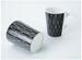 Camp4 Black-White Premium Melamin-Geschirrset Teller Schüssel Becher 16tlg Camping Wohnwagen