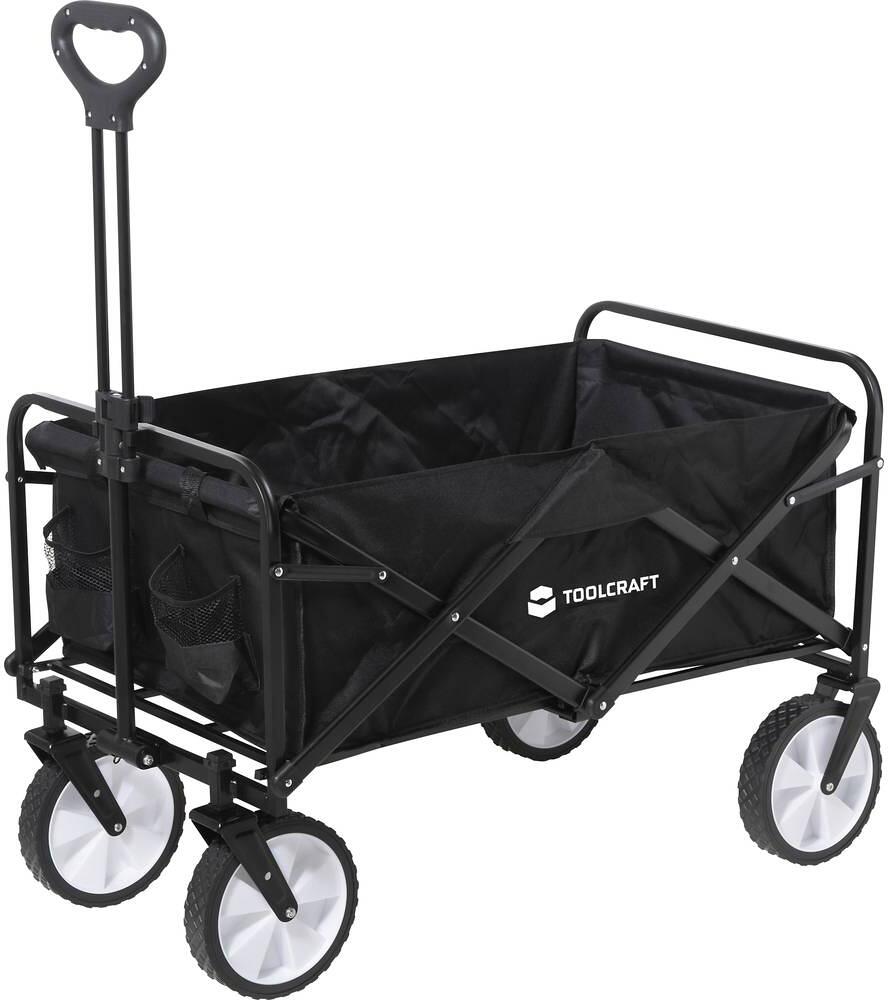 Toolcraft TO-9626610 Handwagen Bollerwagen Transportwagen max. 80kg faltbar schwarz