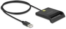 Delock 413290 SmartCard-Leser Chipkartenleser USB 2.0 schwarz