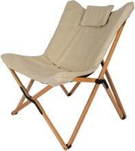 Bo-Camp Wembley L Relaxsessel Campingstuhl Fernsehsessel Holzrahmen beige