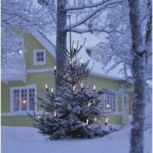 Konstsmide 1131-000 Weihnachtsbaum-Beleuchtung Lichterkette Außen netzbetrieben warmweiß 15m