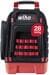 Wiha 45528 Elektriker Werkzeugrucksack bestückt Werkzeugtasche 28teilig 385x260x530mm schwarz rot