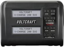 VOLTCRAFT V-Charge 200 Duo Modellbau-Ladegerät 10A LiIon LiFePO LiHV LiPo Entladefunktion Temperaturüberwachung schwarz