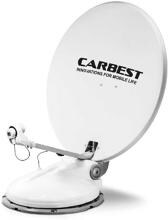 Carbest Travelsat II Single Sat-Anlage Satellitenschüssel 80cm Bluetooth Skew Wohnwagen Reisemobil Caravan weiß