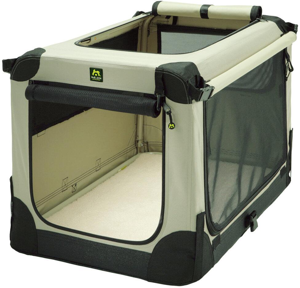 Maelson Soft Kennel Hundebox Autotransportbox 72x51x51cm Hund Katze beige