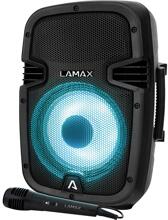 Lamax PartyBoomBox300 Karaoke-Anlage Stimmungslicht Mikrofon Fernbedienung wiederaufladbar schwarz