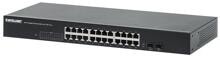 Intellinet 561877 19" Netzwerk-Switch 24-Port Gigabit Ethernet 2 SFP-Ports IEEE 802.3az Rackmount 10/100
