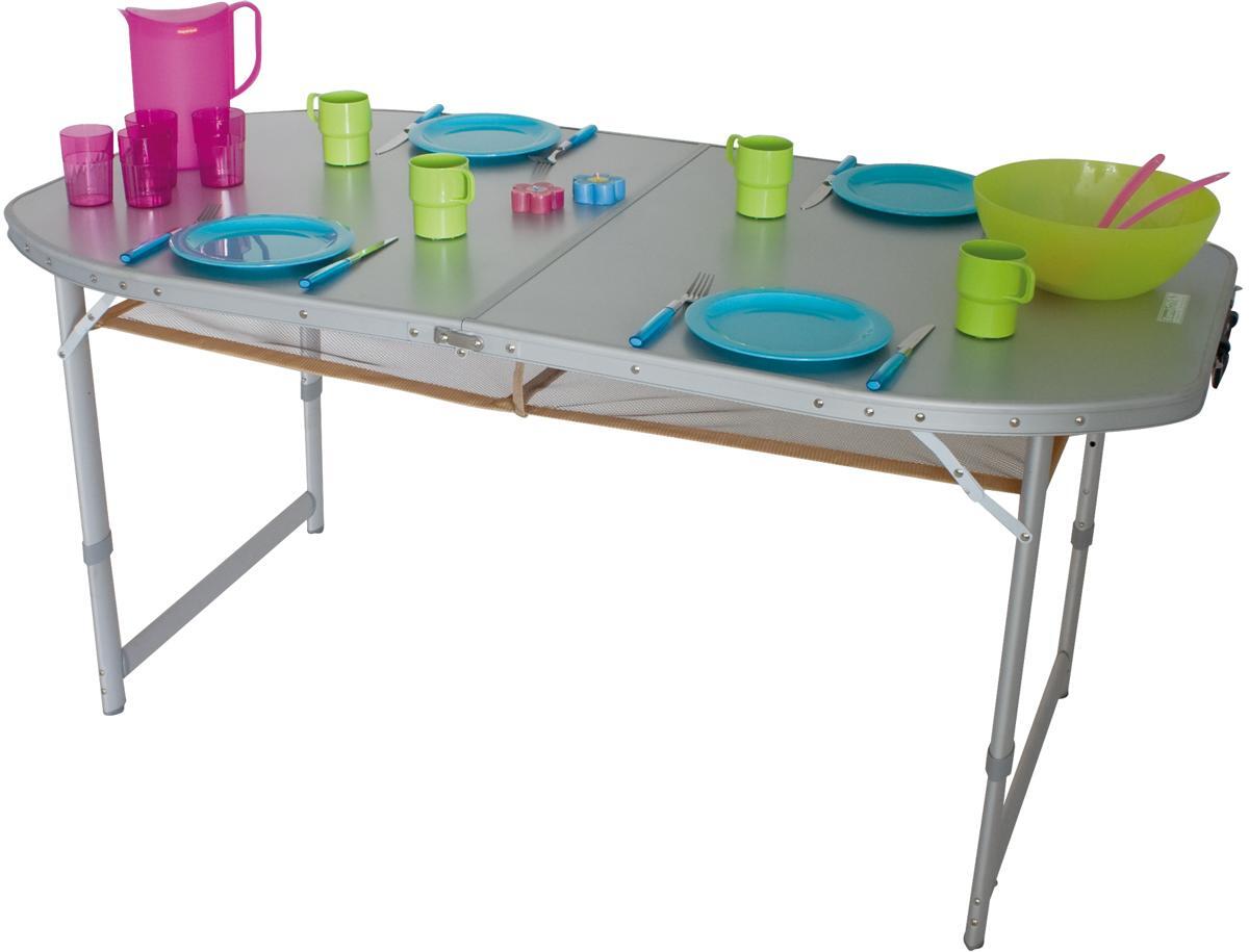 EuroTrail Crouzet Campingtisch Klapptisch Falttisch 150x80x70/65/58cm