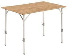 Outwell Custer Campingtisch Klapptisch Garten Terrasse Outdoor 65x100x49/70cm höhenverstellbar Bambus