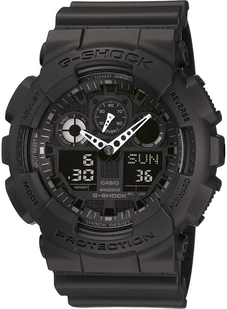 Casio GA-100-1A1ER Armbanduhr analog digital 20ATM schwarz
