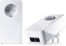 Devolo dLAN 550 duo+ Powerline Starter-Kit Homeplug Internetsteckdose 500MBit/s 2x LAN weiß