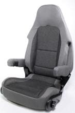 Sportscraft S10.1 Pilotensitz Stoff Tavoc 2 Beifahrerseite mit Lordosenstütze schwarz grau