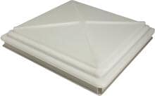 Dachhaube Dachluke Dachfenster 50x50cm Milchglas doppelt verglast Campingwagen Wohnmobil Caravan Rahmen grau