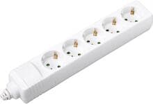40 Stück Sygonix SY-4744418 Steckdosenleiste ohne Kabel 5fach weiß