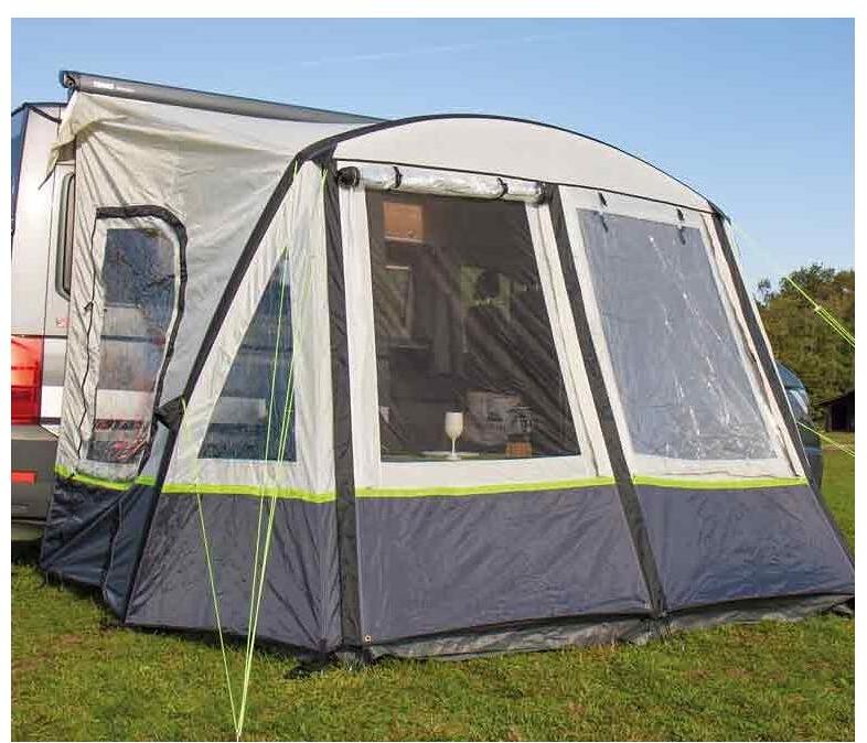 Reimo One Beam Air High Wohnmobil-Vorzelt Moskitonetz Camping 350x250cm grau grün
