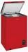 Exquisit GT100-050E Stand-Gefriertruhe 54,5cm breit 99 Liter LED-Beleuchtung rot