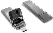 Xlyne 7651200 USB-Stick USB-C-Speicherstick Speichermedium 512GB grau